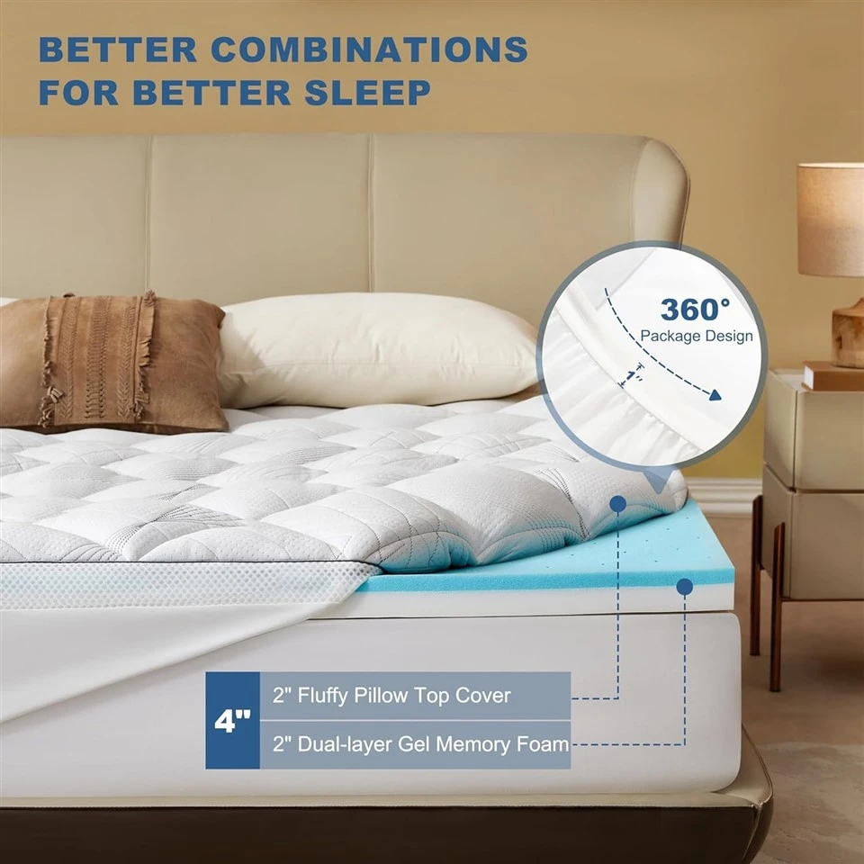 Polyester Deep Fill Mattress Topper